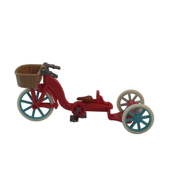 Sylvanian Families Calico Critters Popcorn Delivery Trike Lamb Figure Bicyle - Picture 13 of 14